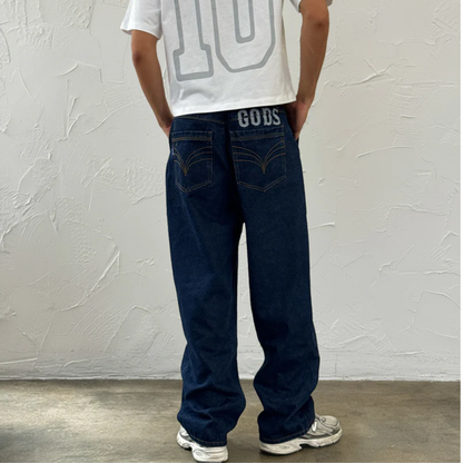 Pantalon Gods Brand Baggy Jeans Navy