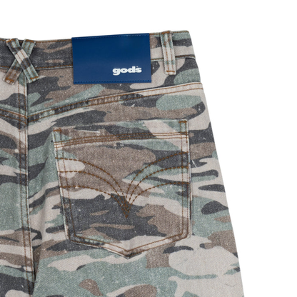 Pantalon Gods Brand Camouflage Military Green