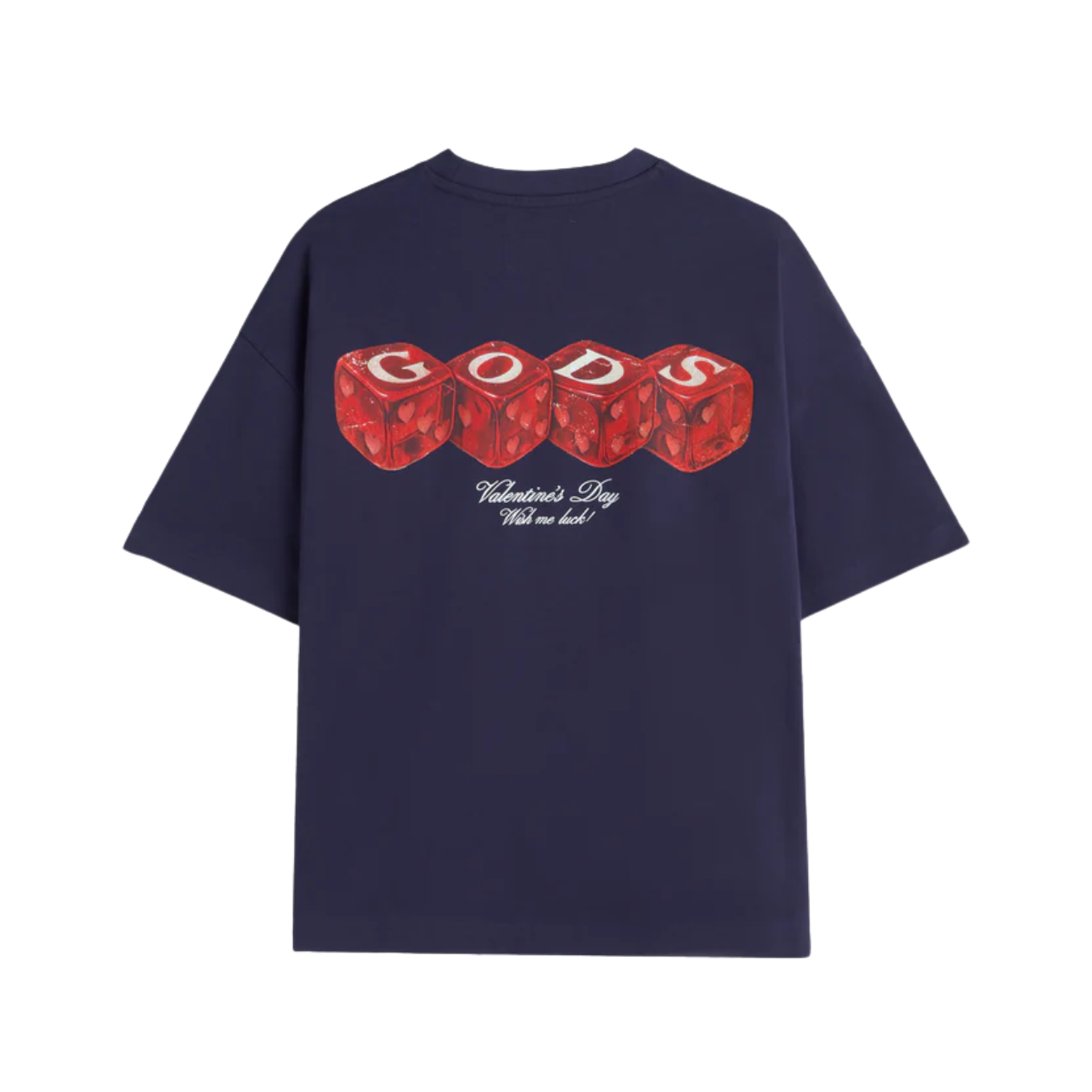 Polera Gods Brand Red Dice Navy