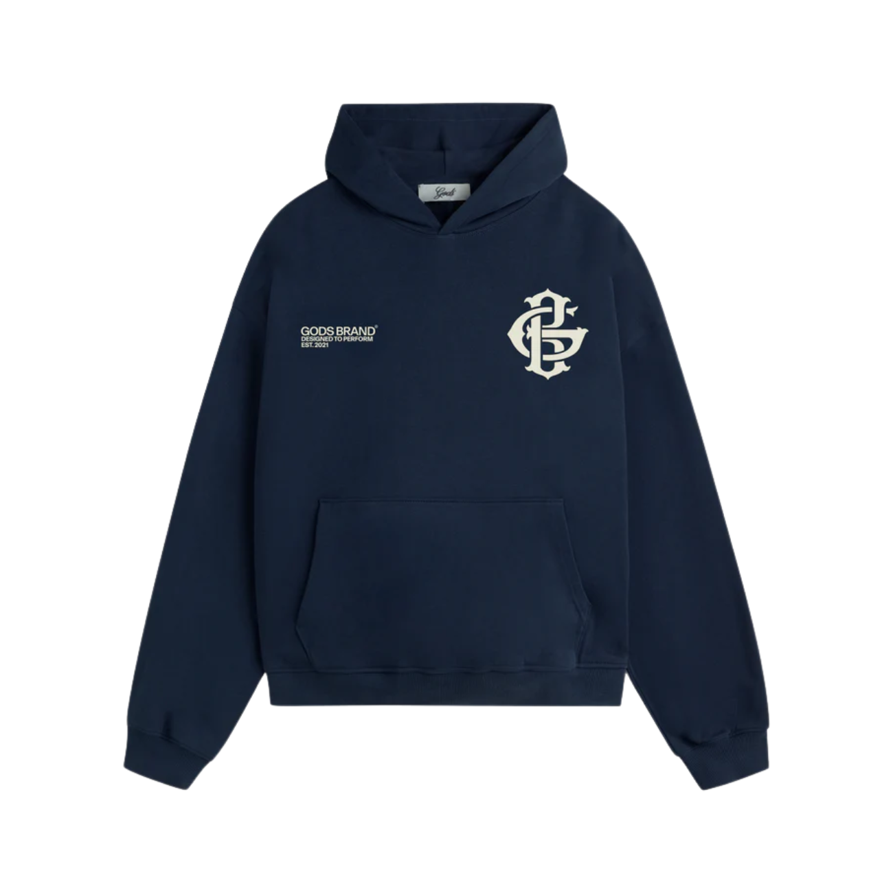 Poleron Gods Brand GB Logo Navy