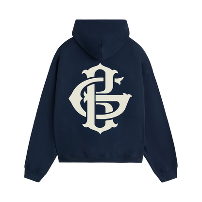 Poleron Gods Brand GB Logo Navy