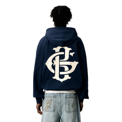 Poleron Gods Brand GB Logo Navy