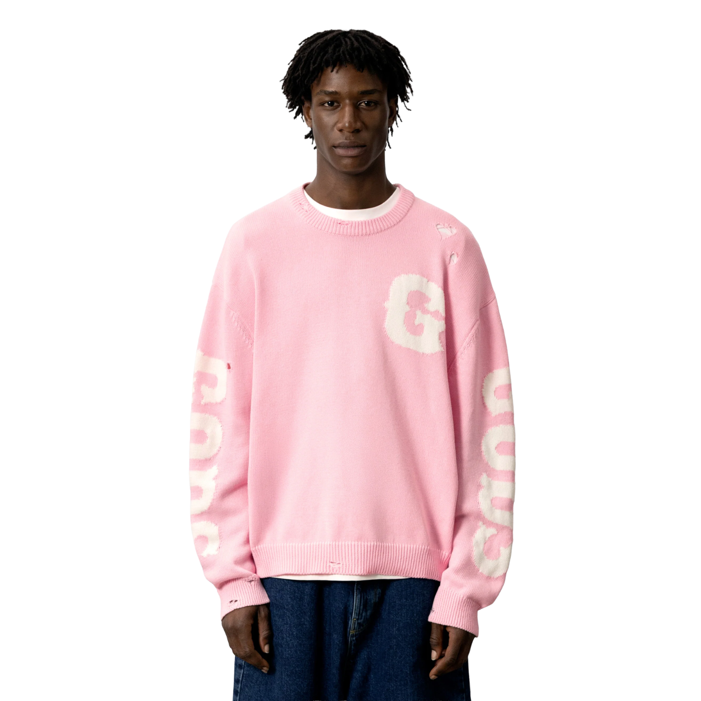 Sweater Gods Brand G Side Knitted Rose