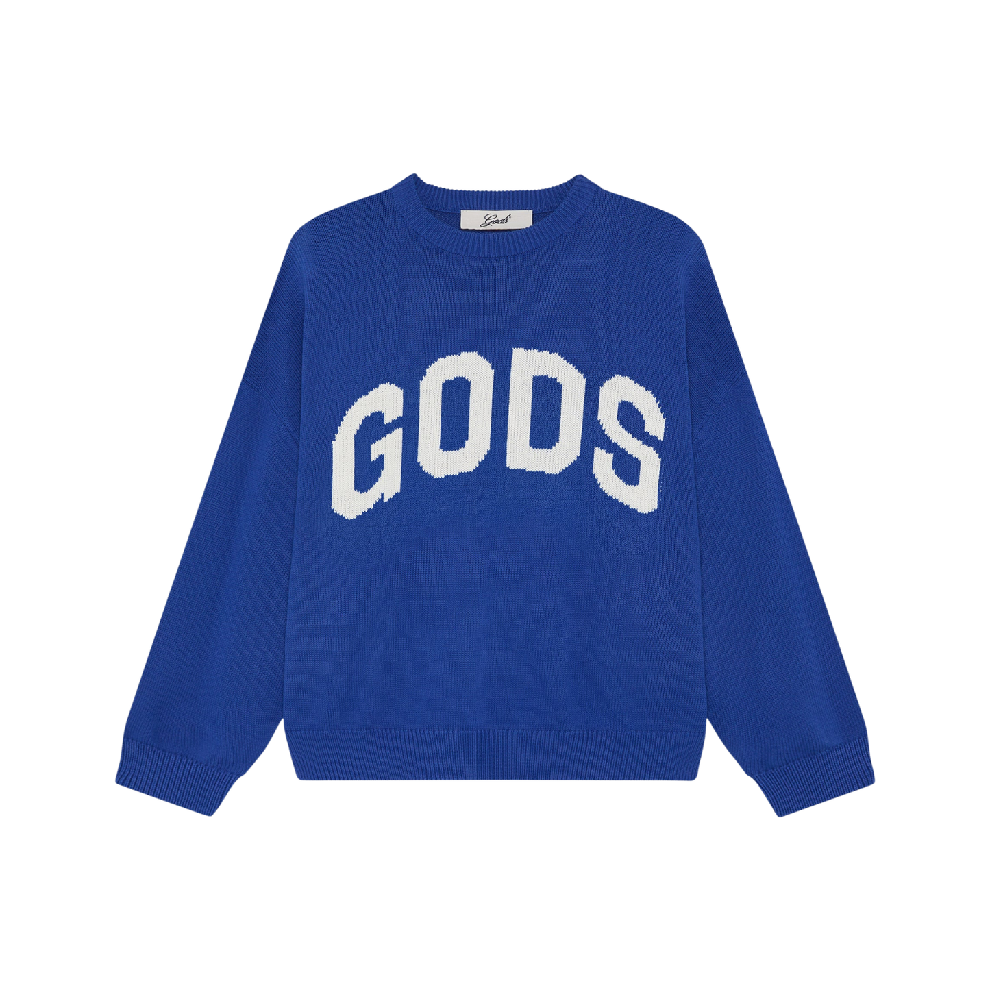 Sweater Fake Gods Knitted Blue