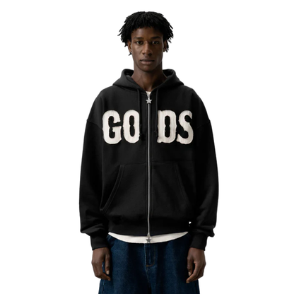 Poleron Gods Brand Zipper Black