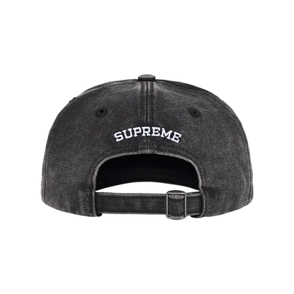 Gorro Supreme Pigment Coated S Logo 6-Panel Black