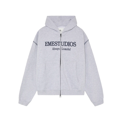 Poleron Eme Studios Capri Heather Grey Full Zip