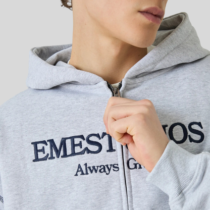 Poleron Eme Studios Capri Heather Grey Full Zip