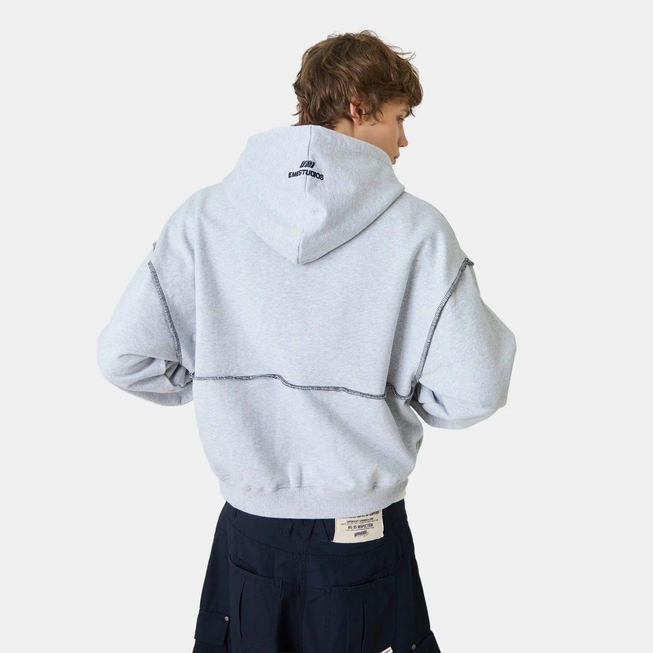Poleron Eme Studios Capri Heather Grey Full Zip