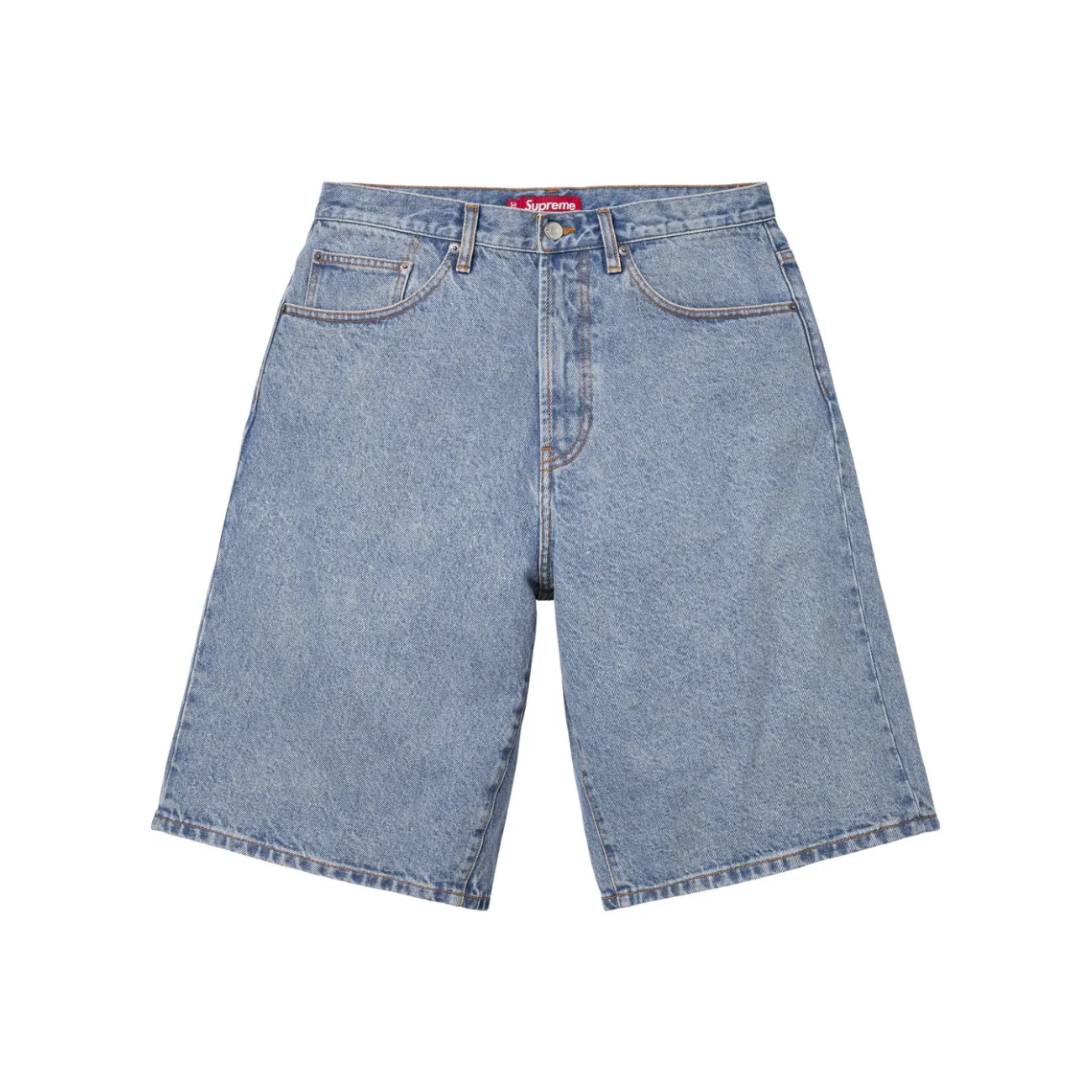 Short Supreme Baggy Denim Washed Indigo SS26