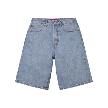 Short Supreme Baggy Denim Washed Indigo SS26