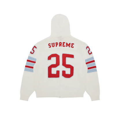 Sweater Supreme Sport Zip Up White SS25