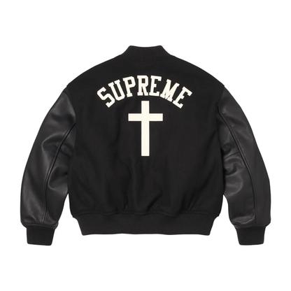 Chaqueta Supreme Cross Varsity Jacket Black