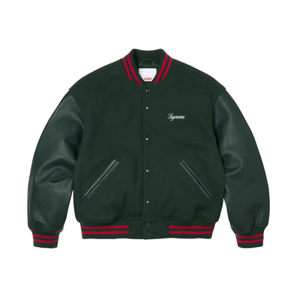Chaqueta Supreme Cross Varsity Jacket Dark Green