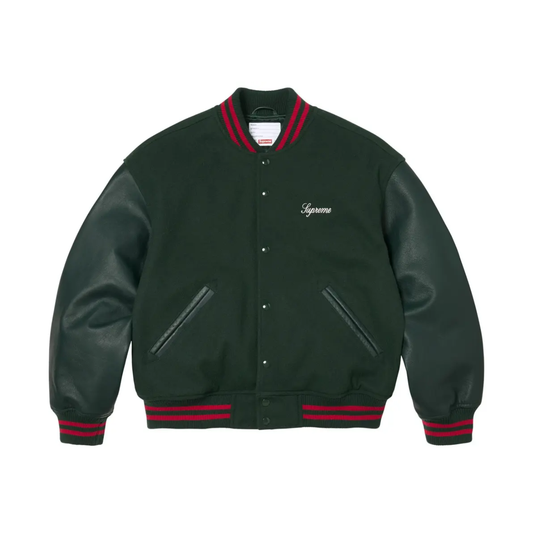 Chaqueta Supreme Cross Varsity Jacket Dark Green