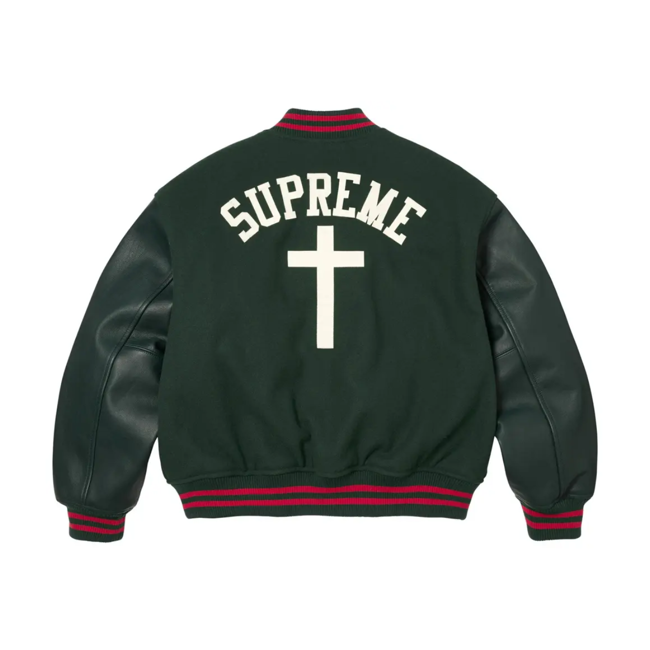 Chaqueta Supreme Cross Varsity Jacket Dark Green