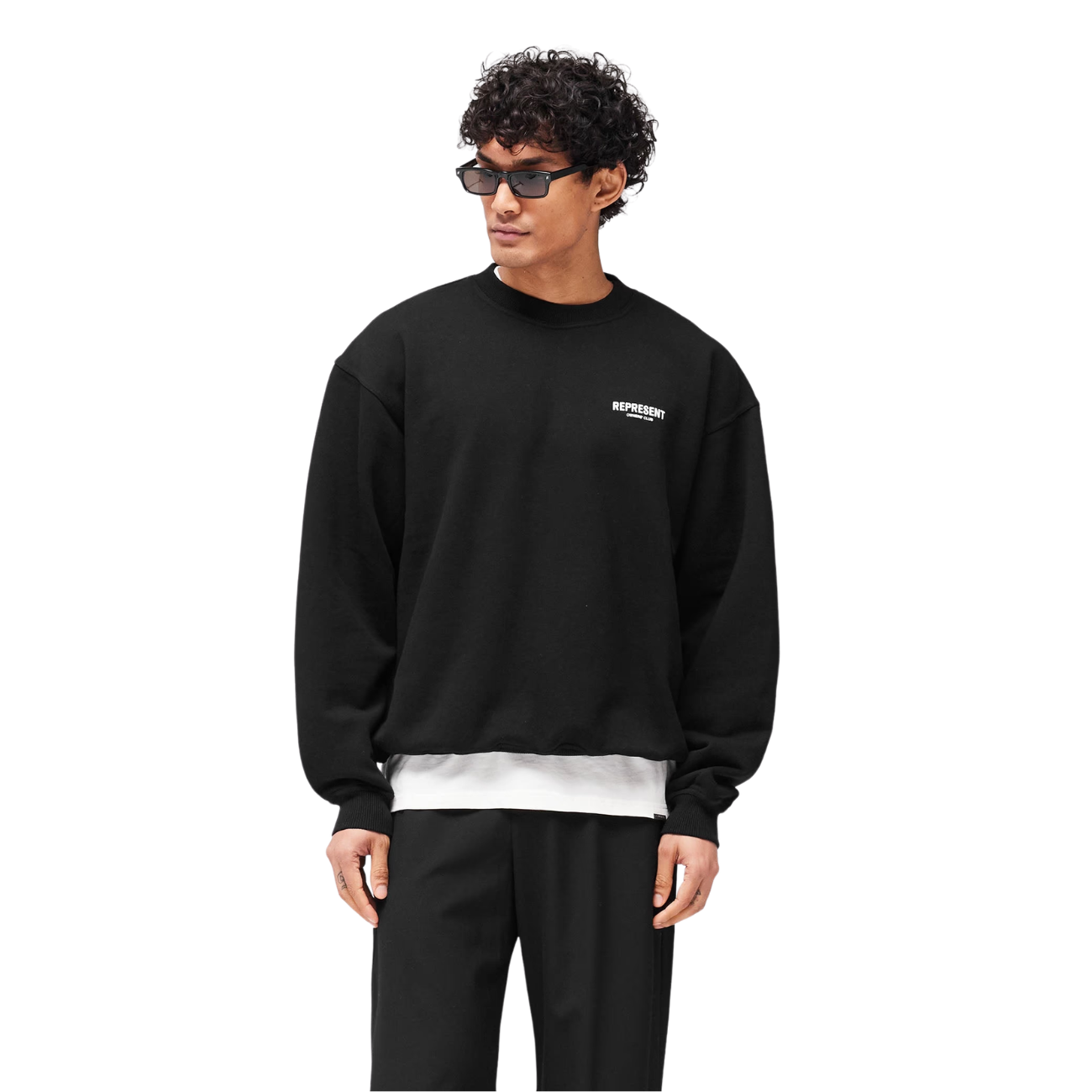 Poleron Represent Owners Club Crewneck Black
