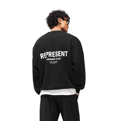 Poleron Represent Owners Club Crewneck Black