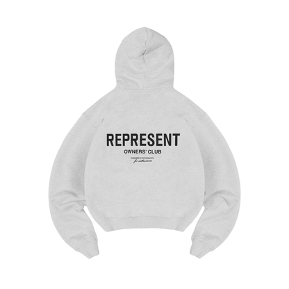 Poleron Represent Owners Club Zip Ash Grey