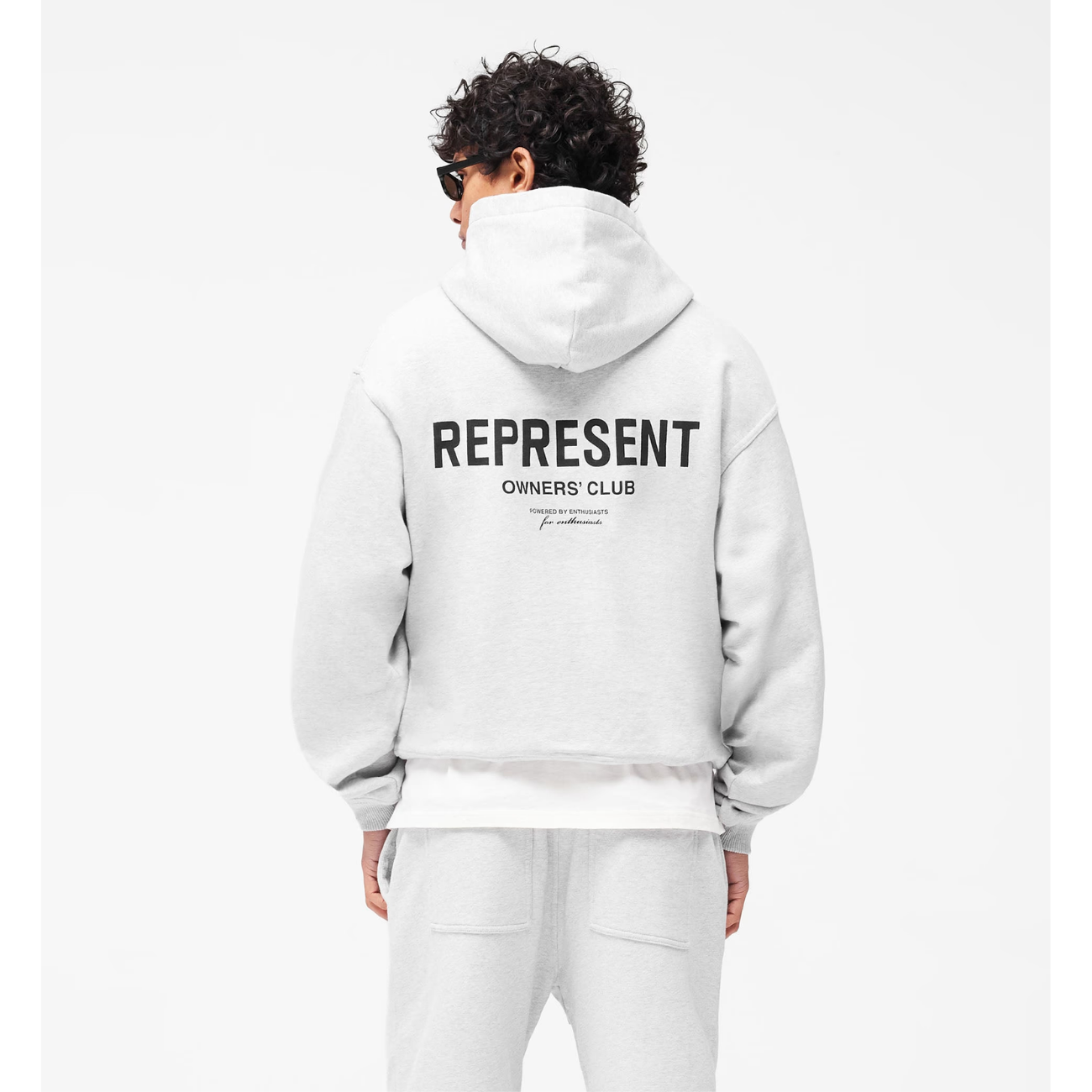 Poleron Represent Owners Club Zip Ash Grey