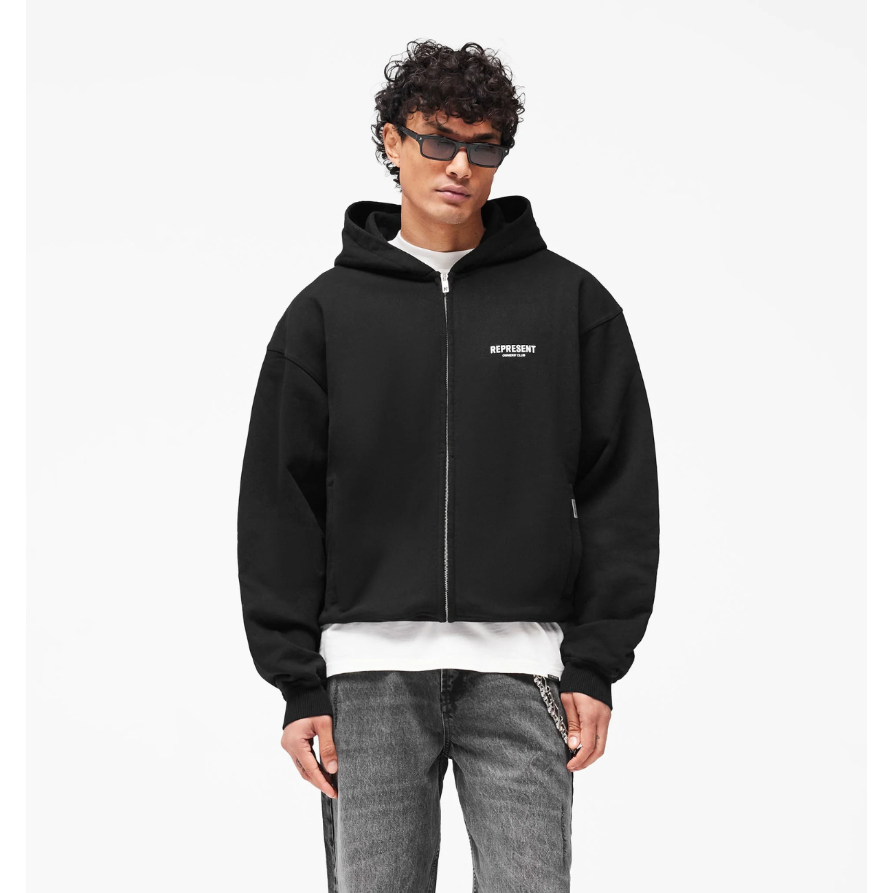 Poleron Represent Owners Club Zip Black