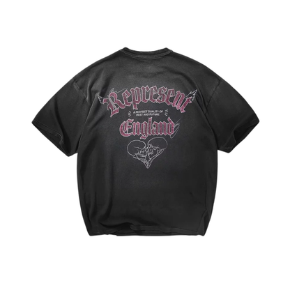 Polera Represent Duality Washed Black