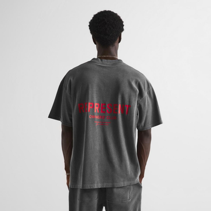 Polera Represent Owners Club Washed Black
