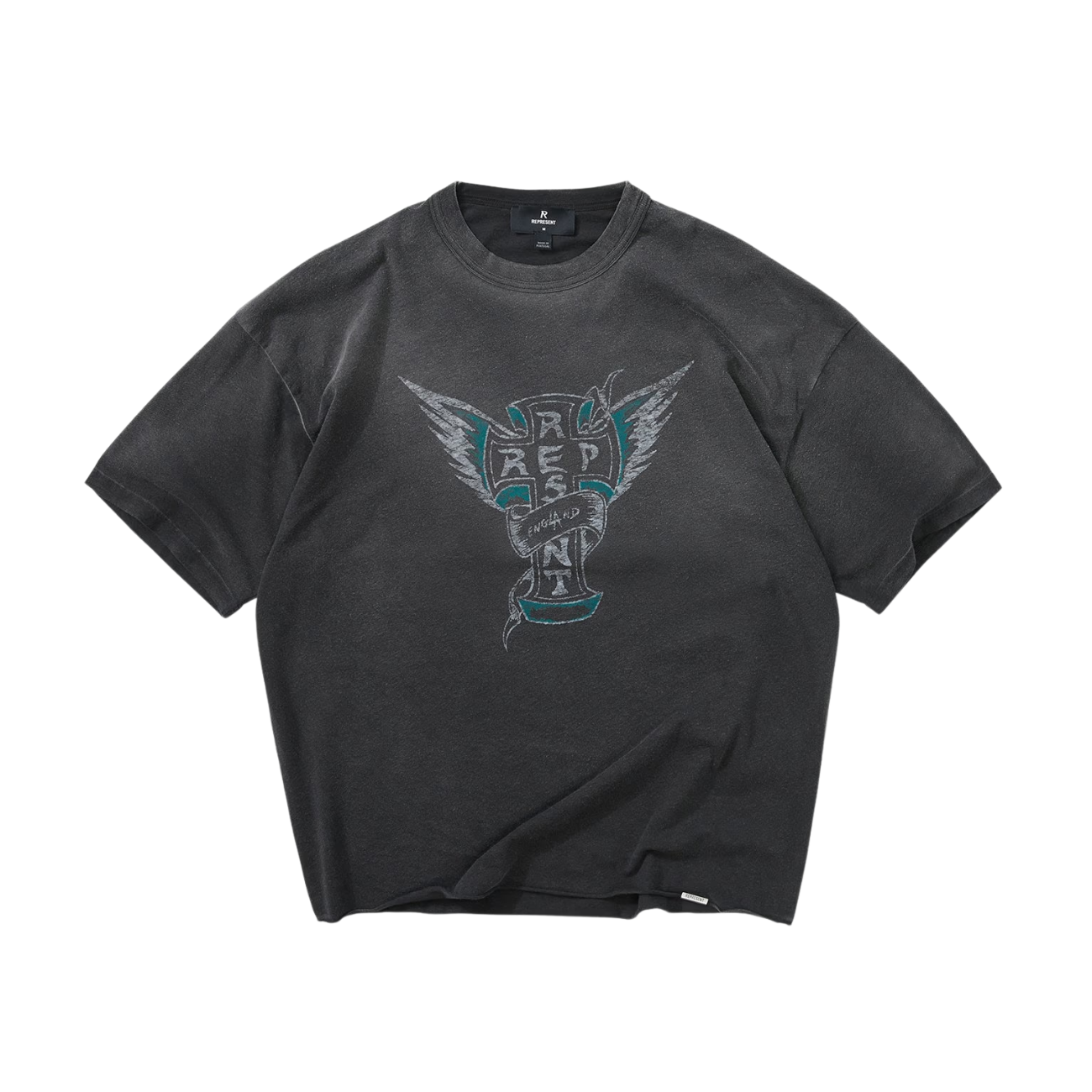 Polera Represent Westside Stained Black