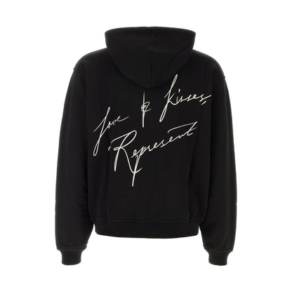 Poleron Represent Love and Kisses Zip Jet Black