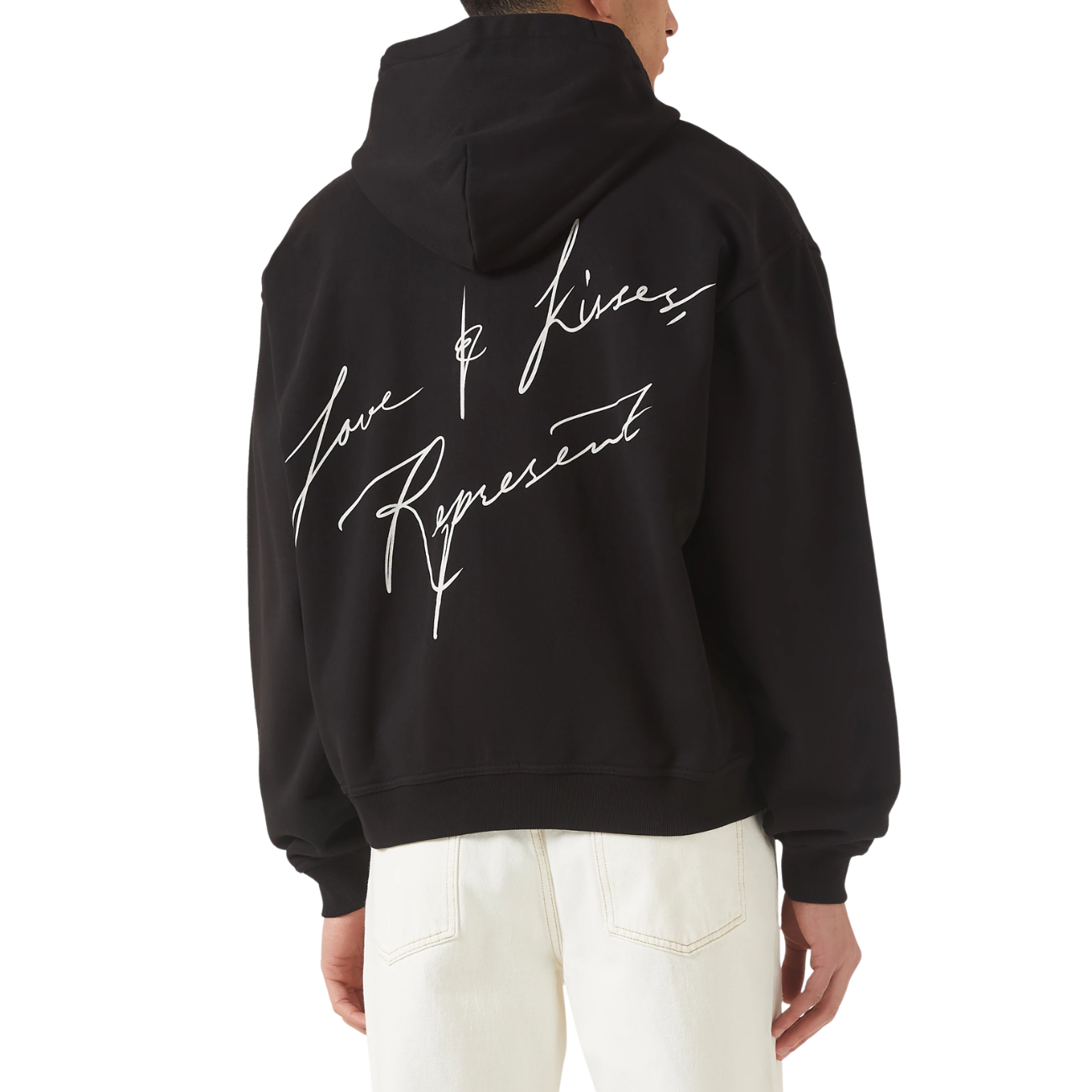 Poleron Represent Love and Kisses Zip Jet Black