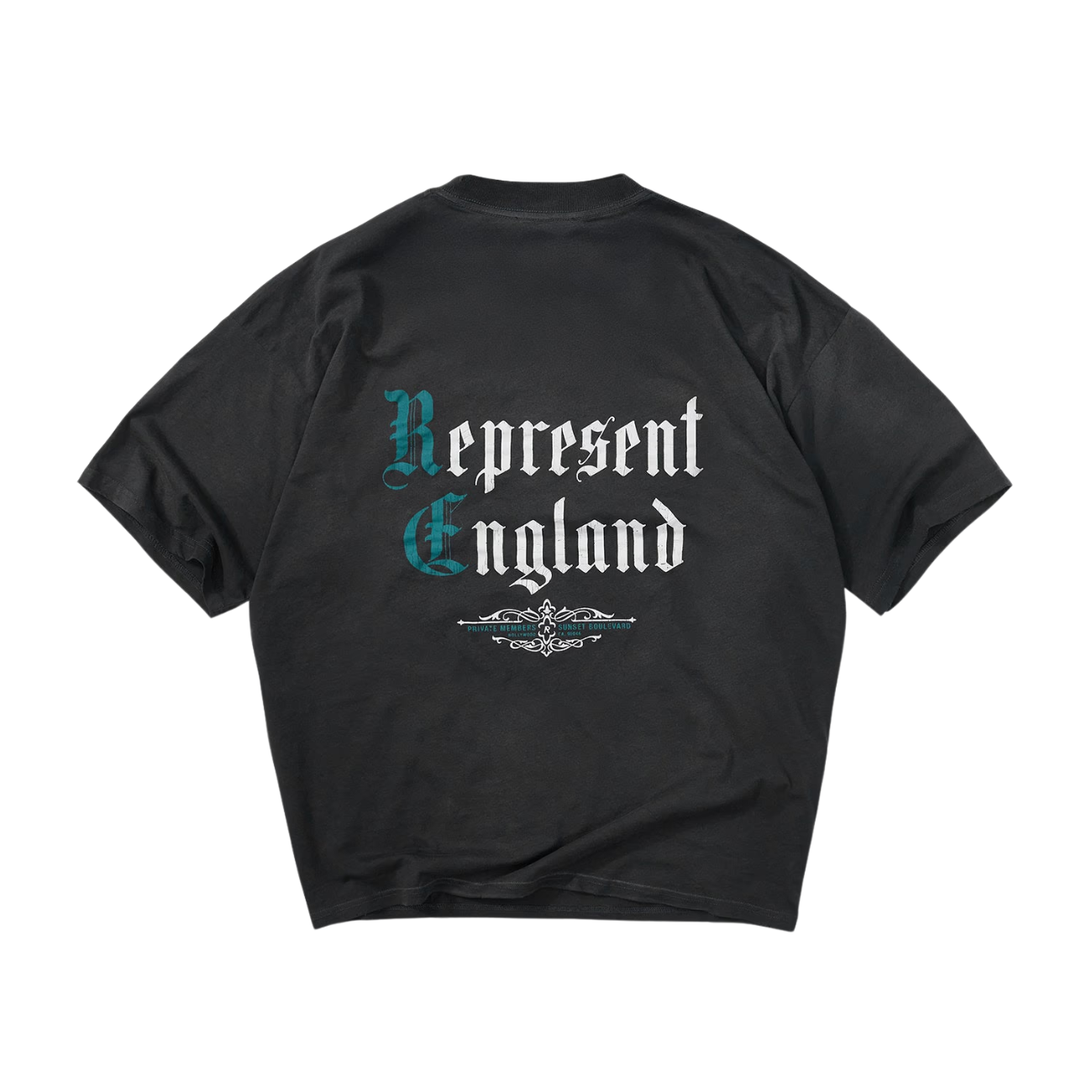 Polera Represent Private Members Stained Black