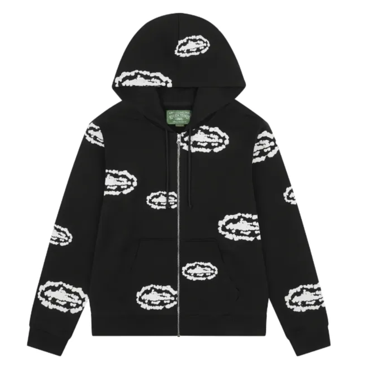 Poleron Corteiz x Denim Tears Zip Hoodie Black FW25