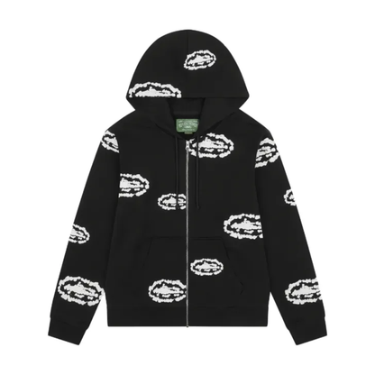 Poleron Corteiz x Denim Tears Zip Black FW25