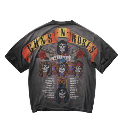 Polera Represent GN'R Tour Stained Black