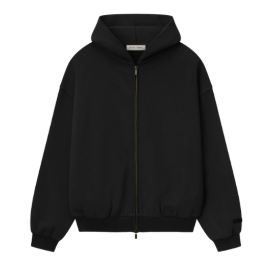 Poleron Essentials Embossed 90s Fit Fleece Zip-Up