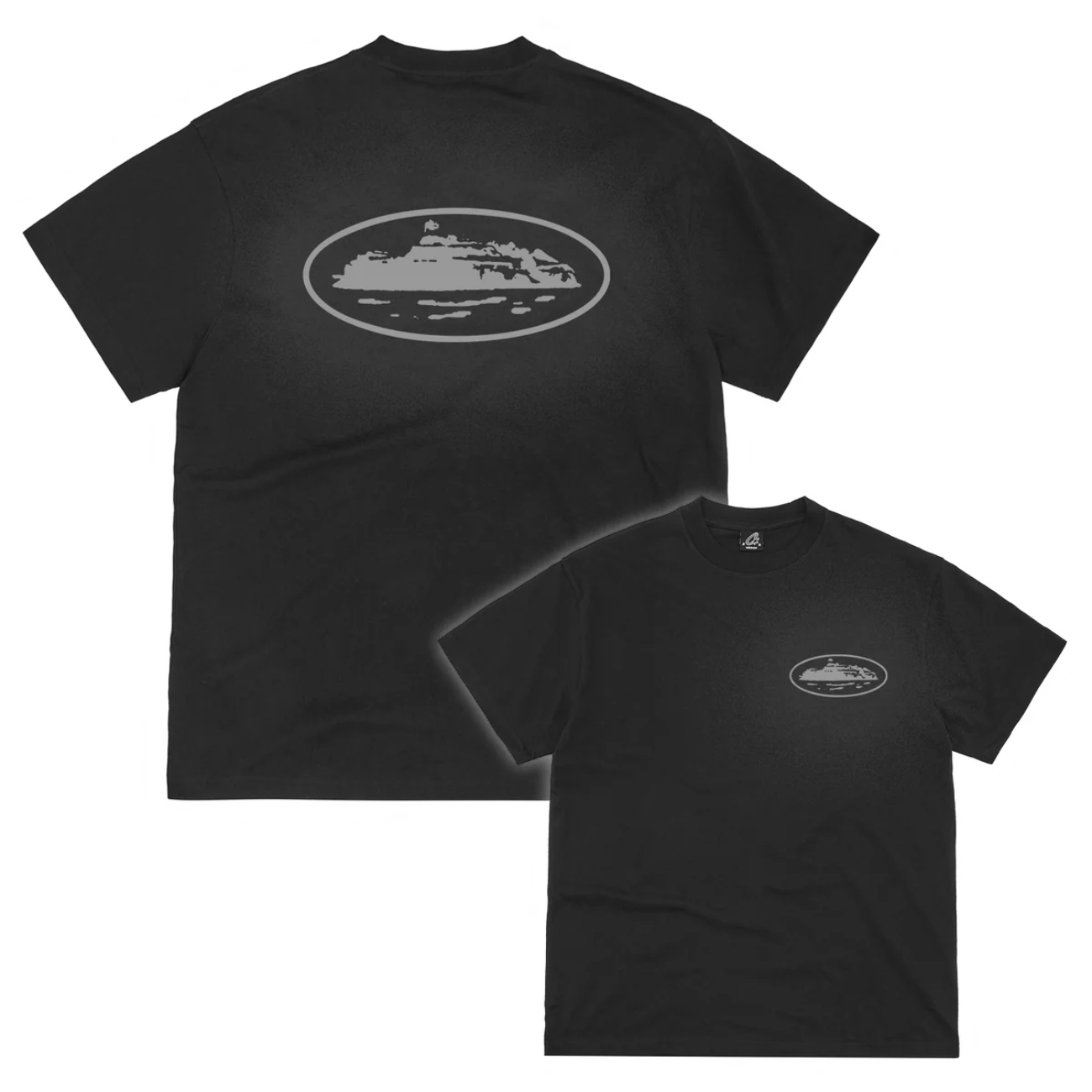 Polera Corteiz OG Island Reflective Black