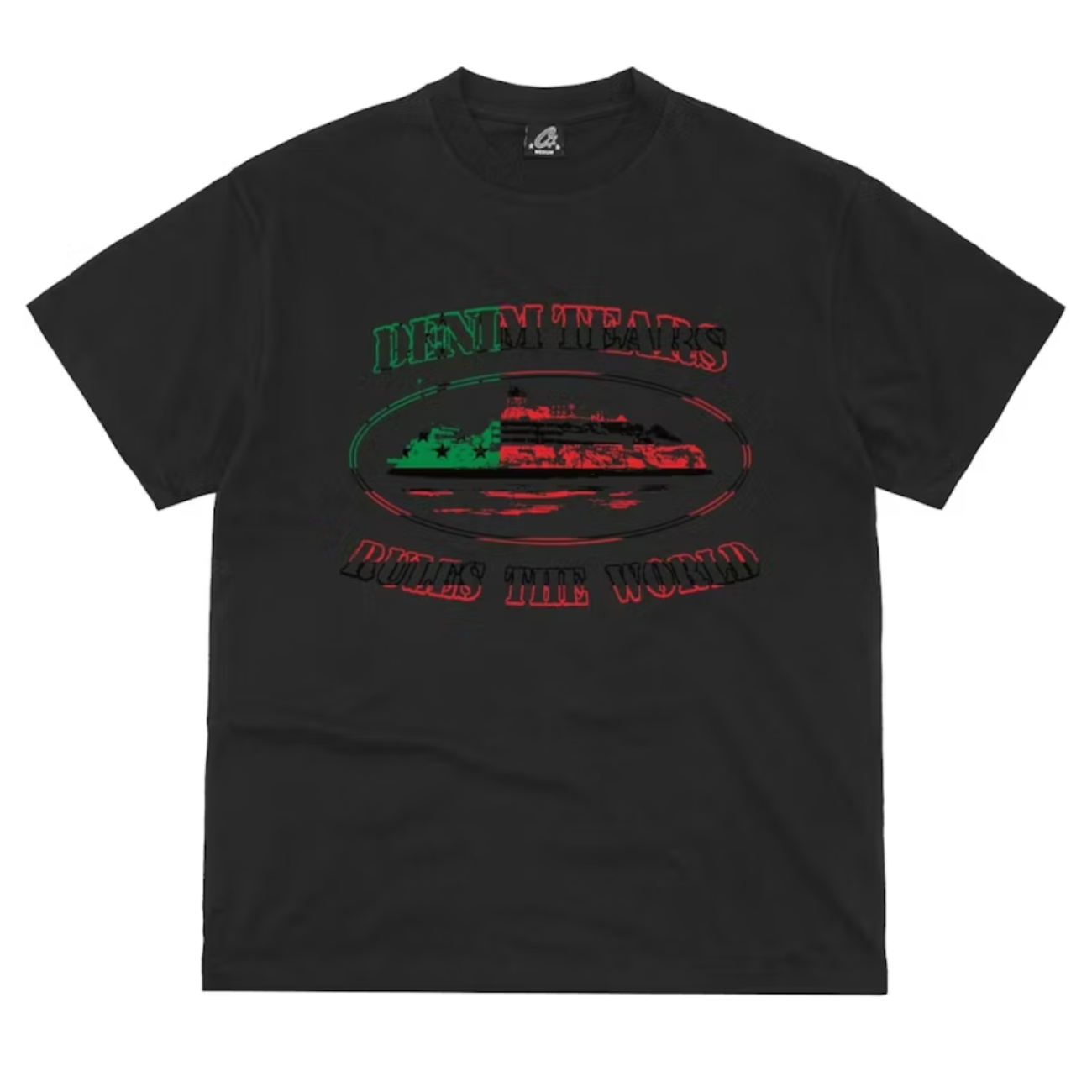 Polera Corteiz x Denim Tears Cortears Black