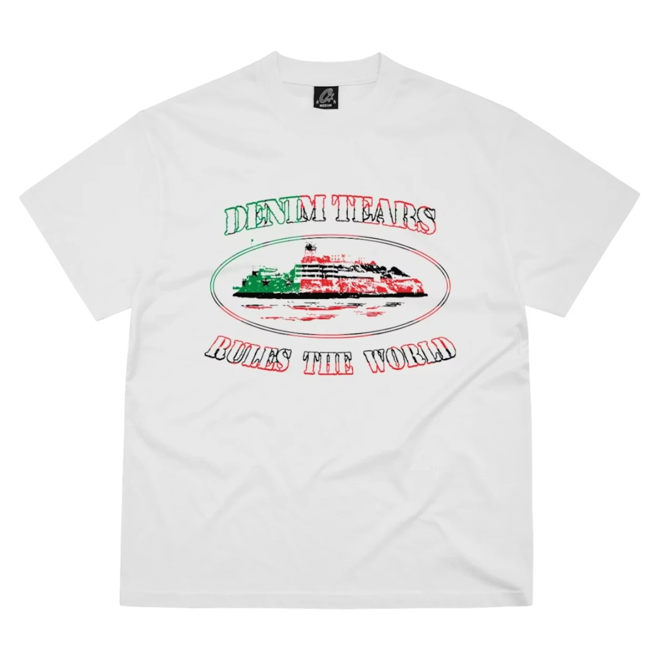 Polera Corteiz x Denim Tears Cortears White