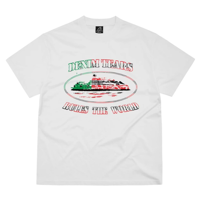 Polera Corteiz x Denim Tears Cortears White