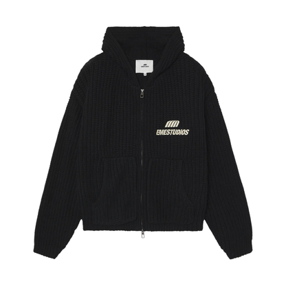 Sweater Eme Studios Globe Shadow Zipper Knit - L