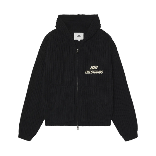 Sweater Eme Studios Globe Shadow Zipper Knit - L