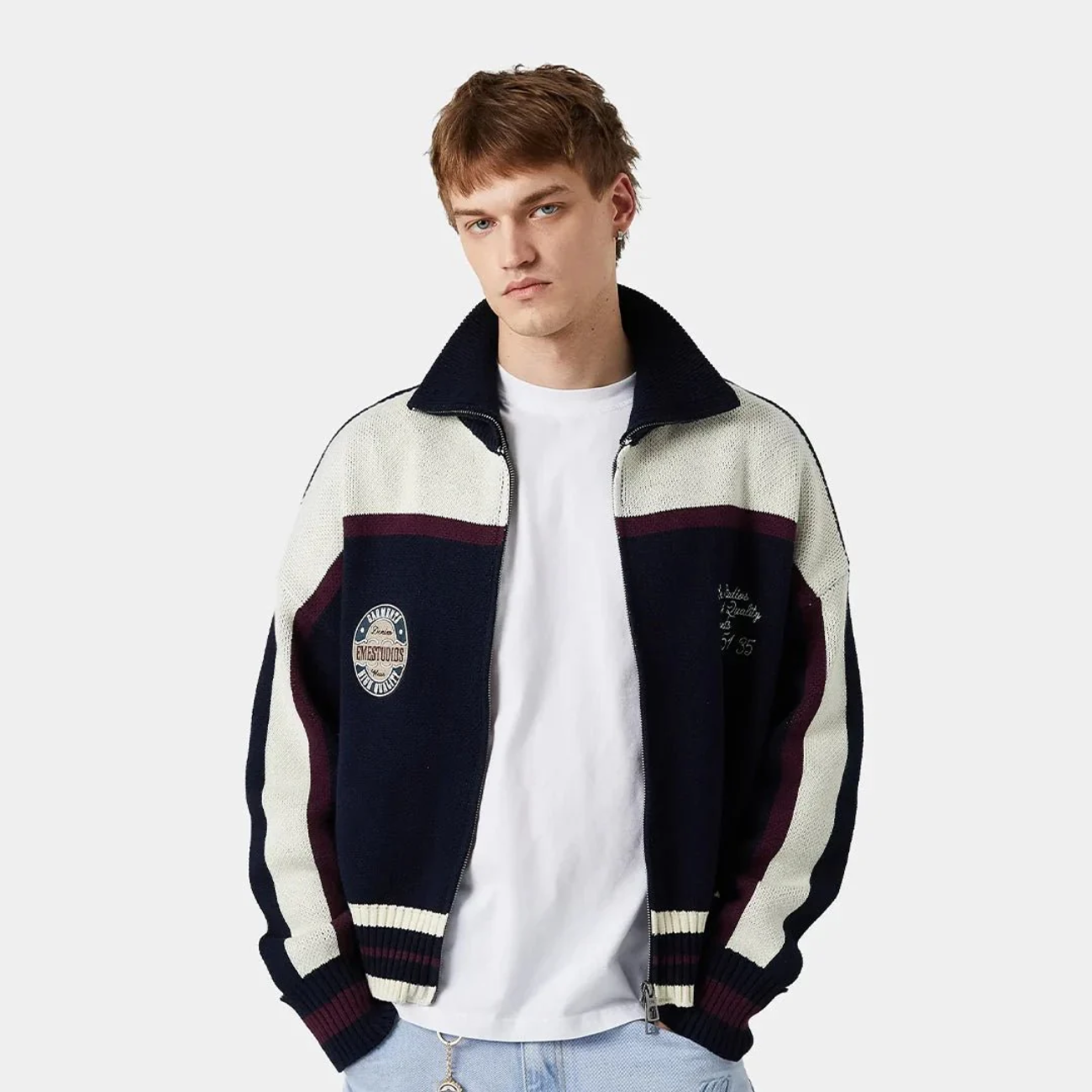 Sweater Eme Studios Frisona Knit Full Zip - L