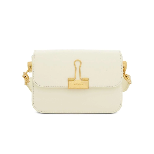 Cartera Off-White Plain Binder Shoulder Bag Baige No Color