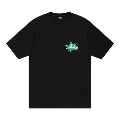 Polera Stussy Star Pig Dyed Black