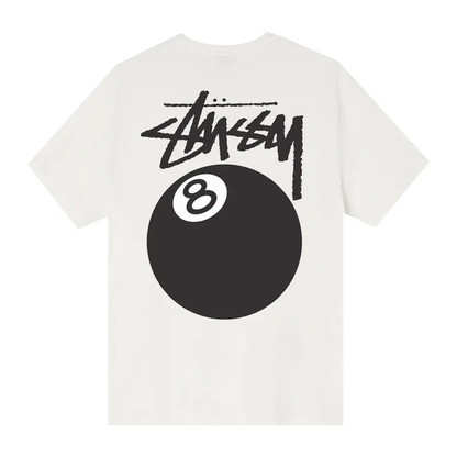 Polera Stussy 8 Ball Pig Dyed Natural