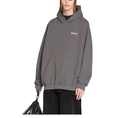 Poleron Balenciaga Political Campaign Large Fit Grey