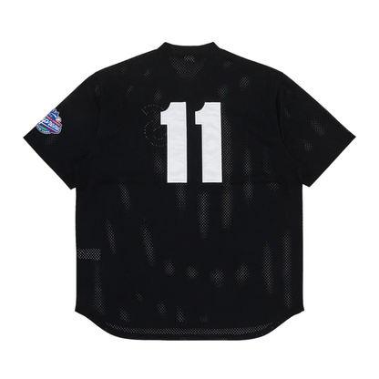 Polera Supreme S Logo Baseball Henley Black - XL
