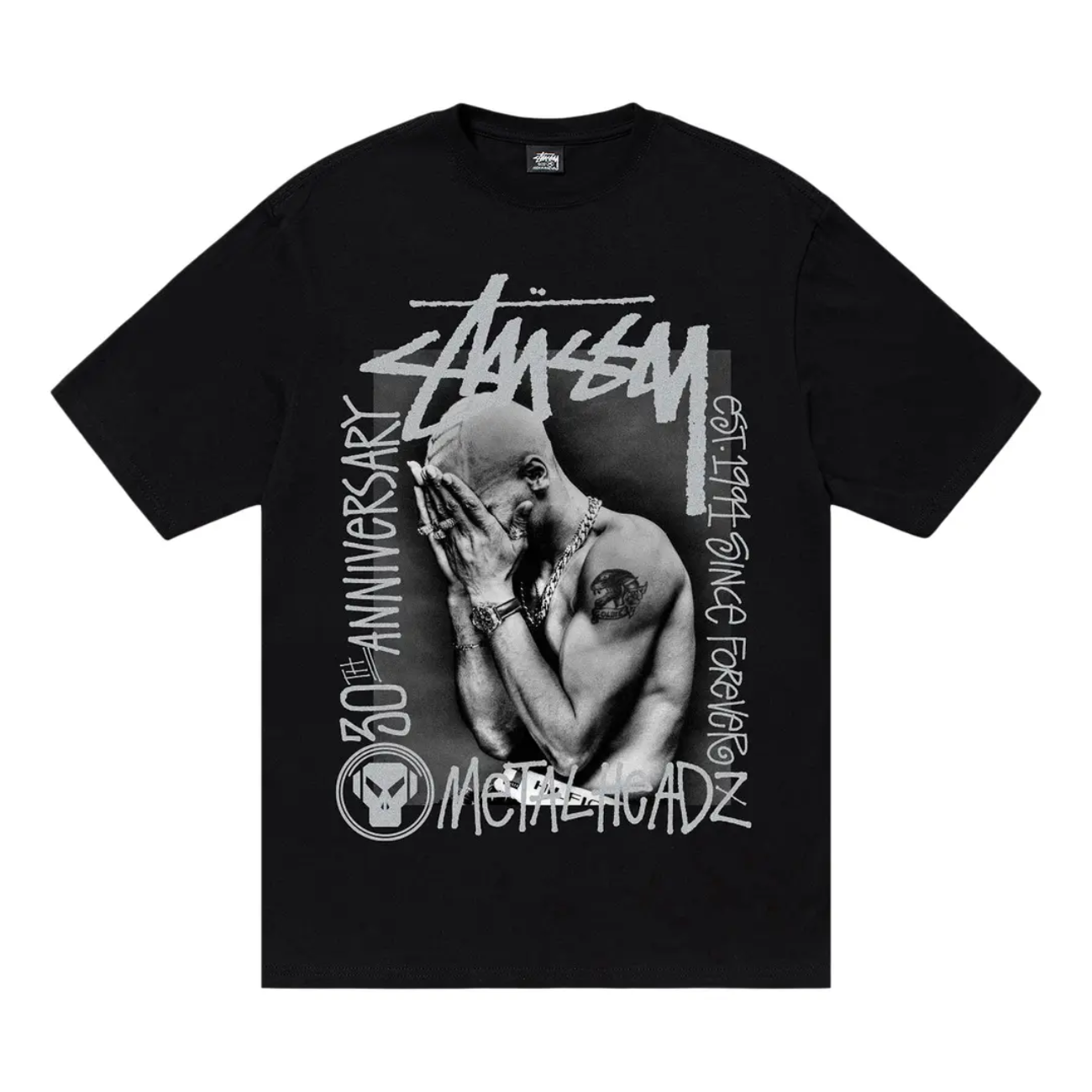 Polera Stussy x Goldie Metalheadz 30 Black