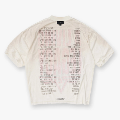 Polera Represent Reversible Living Legacy Tour Flat White