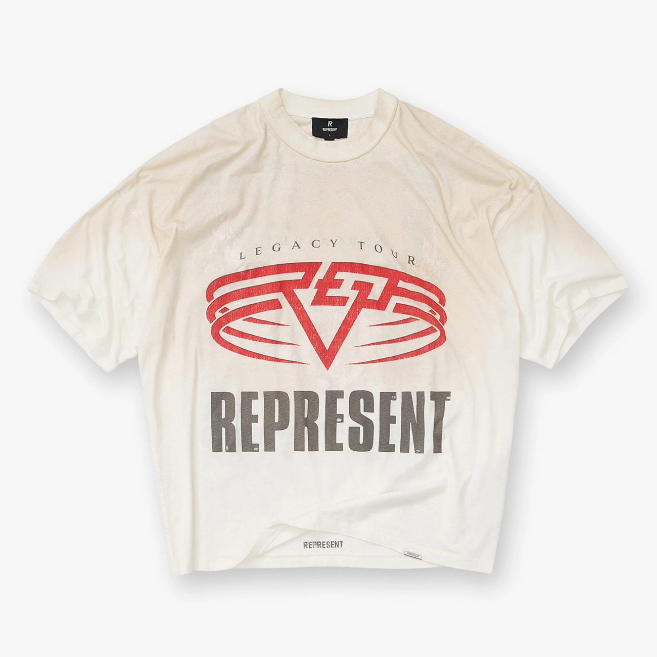 Polera Represent Reversible Living Legacy Tour Flat White